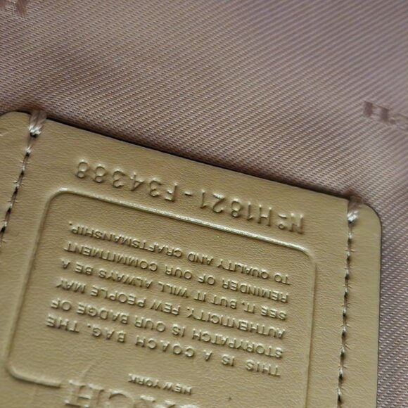 Euc Coach Kitt Carryall Tan Leather Shoulder Bag Handbag - Picture 12 of 13